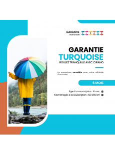 Garantie 6 mois turquoise...