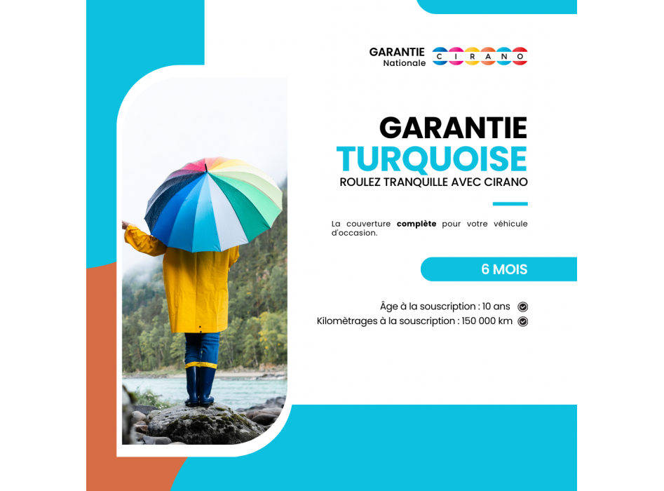 Garantie 6 mois turquoise CIRANO